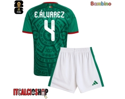 Messico Edson Alvarez #4 Prima Maglia Bambino Mondiali 2026 Manica Corta (+ Pantaloni corti)